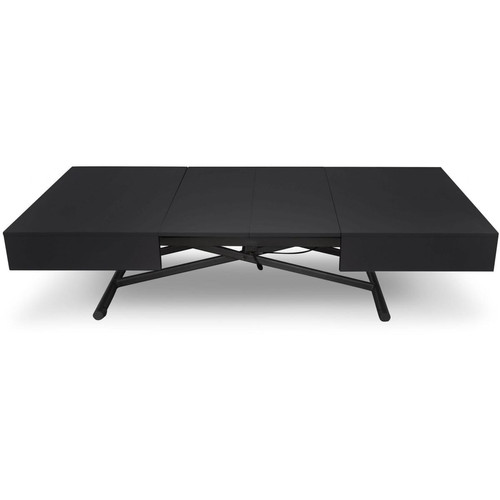 Table Basse Relevable Noir Mat CASSY 3S. x Home