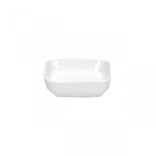 Pomax - Lot de 6 Bols 8,5x8,5 cm Blancs en Porcelaine LISSAGNE - Assiette