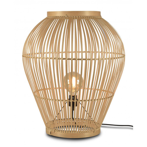Good & Mojo - Lampe à Poser Bambou D.60 TUVALU - Lampe Design à poser
