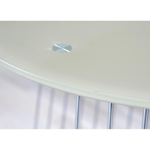 Table Basse en verre et Métal Chromé D50 cm 3S. x Home