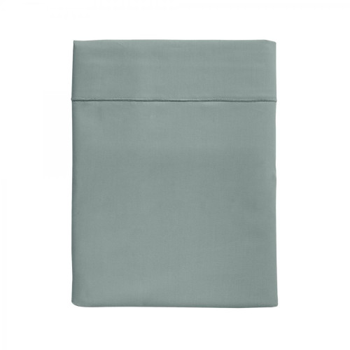 Essix - Drap plat coton lavé  Soft Line - Draps plats vert