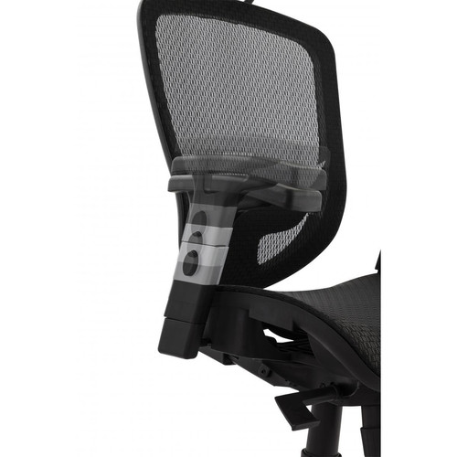 Chaise de bureau tissu noir design BURBLE Noir 3S. x Home Meuble & Déco