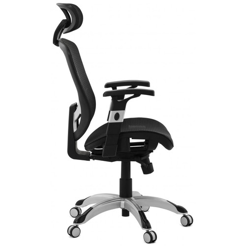 Chaise de bureau tissu noir design BURBLE 3S. x Home