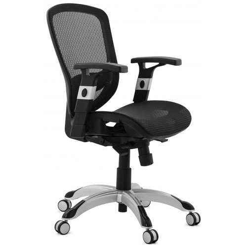 Chaise de bureau tissu noir design BURBLE Chaise de bureau