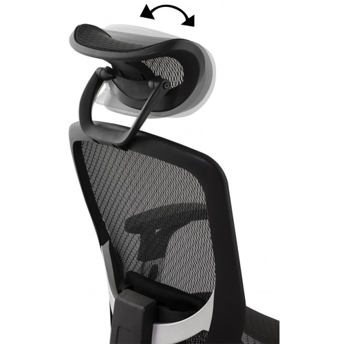 Chaise de bureau tissu noir design BURBLE Chaise de bureau