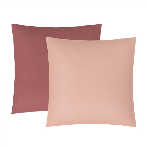 Taie d'oreiller coton  bicolore TERTIO® - Vieux rose / Rose blush 3S. x Tertio (Nos Unis) Linge de maison