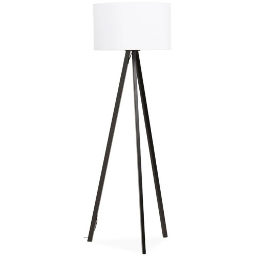 3S. x Home - Lampadaire trépied blanc Piètement métal noir FLORENCE - Lampes sur pieds Design