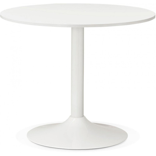 3S. x Home - Table Ronde Bois Blanche D90 ZIRTEC - Table Salle A Manger Design