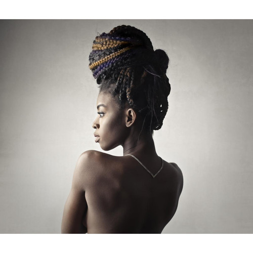 3S. x Home - Tableau Afrique African Woman 50x50 - Promo La Déco Design