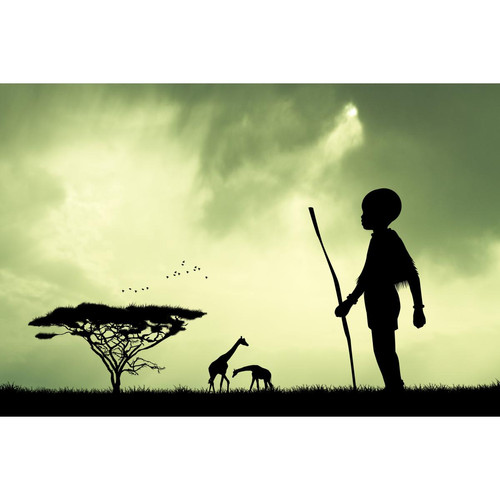 Tableau Enfance African Child 80x55