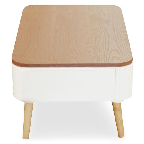 Table Basse Scandinave Bois Blanc ACHUMAWI 3S. x Home
