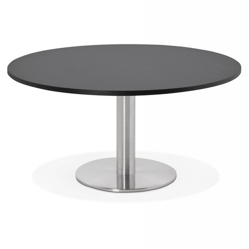 Table Basse Ronde Noire BRUEL Noir 3S. x Home Meuble & Déco