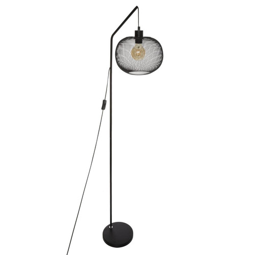 3S. x Home - Lampadaire EMIE Arc Métal Noir H164 - Lampes et luminaires Design