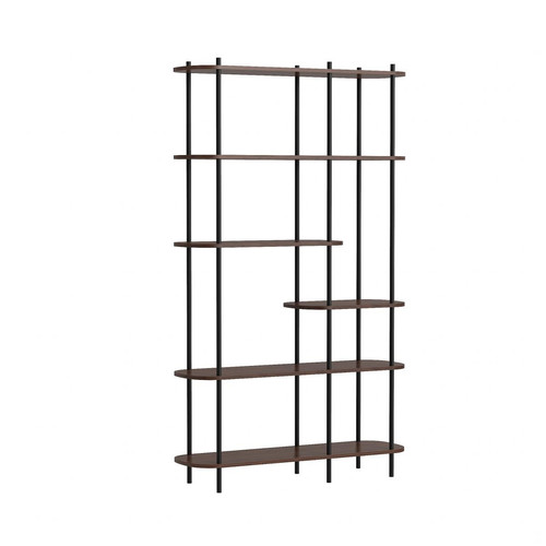 3S. x Home - Etagere de 6 niveaux en métal et en bois Style Industriel - Sélection meuble & déco Industriel