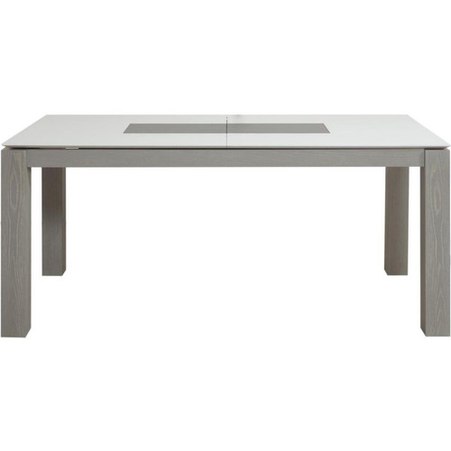 3S. x Home - Table de repas avec rallonge - Table basse blanche design