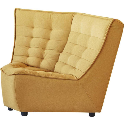 Canapé d'angle assise en tissu COLUMBO Jaune Jaune 3S. x Home Meuble & Déco