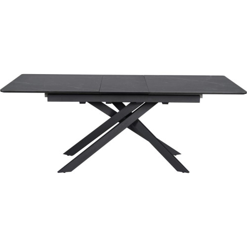 3S. x Home - Table de repas extensible Gris Anthracite  - Table Salle A Manger Design