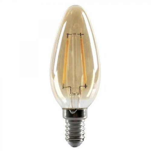 Ampoule E14 LED Rétro Flamme 2W h,9,8 Dimmable LYS Orange 3S. x Home Meuble & Déco