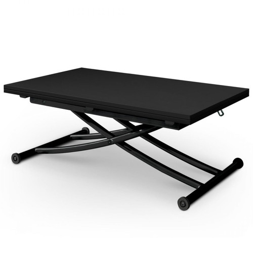 3S. x Home - Table basse relevable noire en métal Varsovie - Table Basse Design