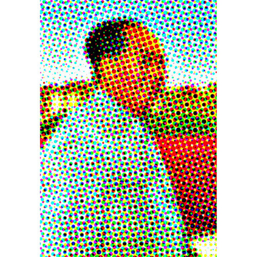 Tableau Retro Multicolore Mao De Profil 80x55 Multicolore 3S. x Home Meuble & Déco