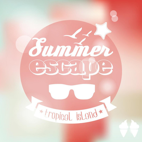 Tableau Summer Escape 60X60 Blanc 3S. x Home Meuble & Déco