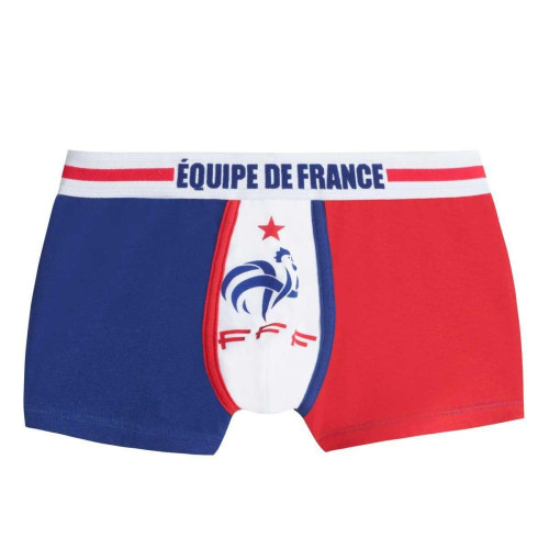 Boxer officiel Equipe de France de football boy Gardien POMM'POIRE bleu en coton Pomm Poire LES ESSENTIELS ENFANTS