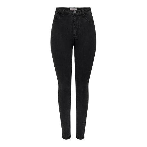 Only - Jean skinny braguette zippée taille haute noir - Nouveautés jeans femme