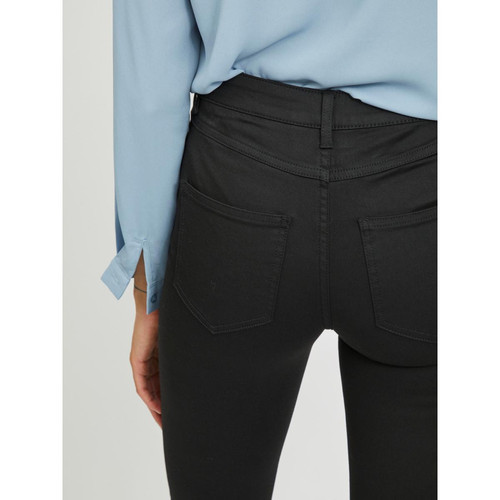 Pantalon 5 poches skinny fit noir en coton modal Vila