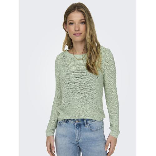 Pull en maille col rond col rond vert clair Ana Only