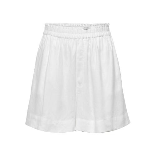 Only - Short casual blanc - Shorts lin