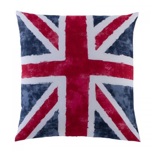 Taie d'oreiller ou de traversin drapeau anglais Coton Old FLag - Bleu 3S. x Collection (Nos Imprimés) Linge de maison