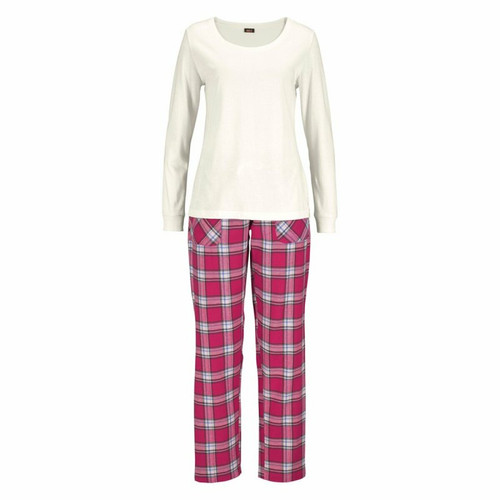 Pyjama écossais H.I.S femme - Beige en coton H.I.S Mode femme