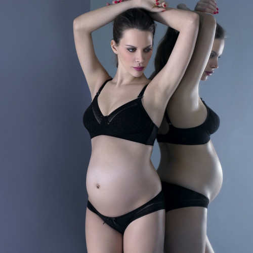 Culotte de grossesse taille basse - noir Culotte Maternité