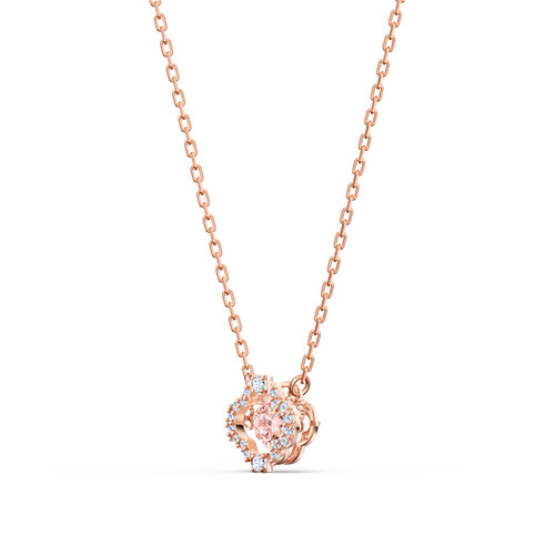 SET Swarovski 5516488 - Set collier et boucles d'oreilles métal rose pierres sertis blanc Femme Swarovski