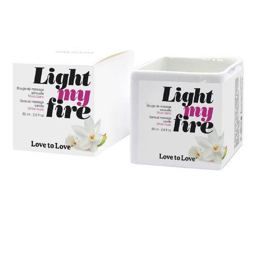Love to Love - Light My Fire - Musc Blanc - Sexualite huile creme sensuelles