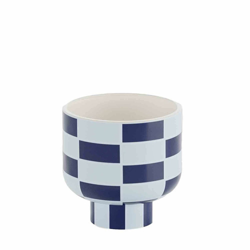 POTIRON PARIS - Vase rond bleu - Promo Objets Déco Design