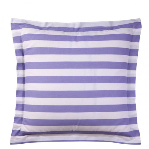 Taie d'oreiller coton PASTEL LINE - Violet/Blanc 3S. x Collection (Nos Imprimés) Linge de maison