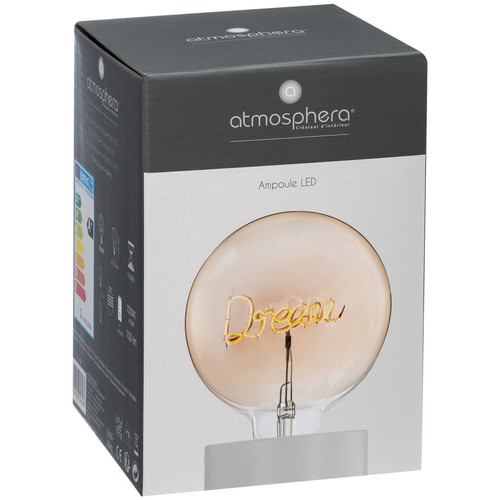 Ampoule LED mot "Dream" ambrée E27 3S. x Home