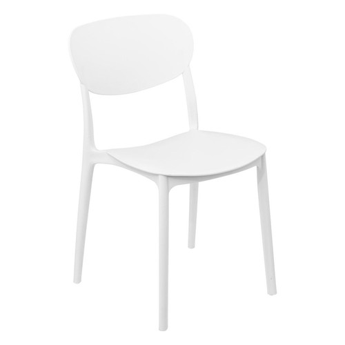 3S. x Home - Chaise empilable blanc  - Chaise Et Tabouret Et Banc Design