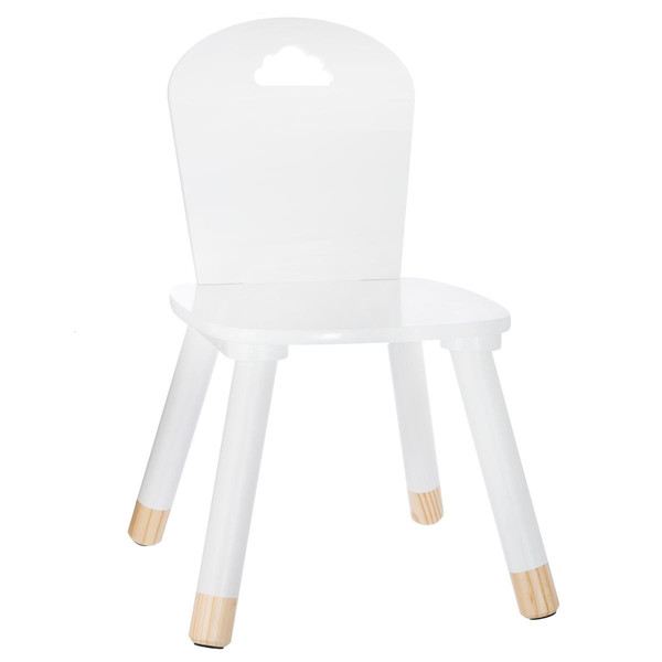 Chaise enfant "Douceur", blanc en bois Blanc 3S. x Home Meuble & Déco