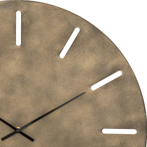 Horloge "Inacio", métal, bronze, D55 cm 3S. x Home