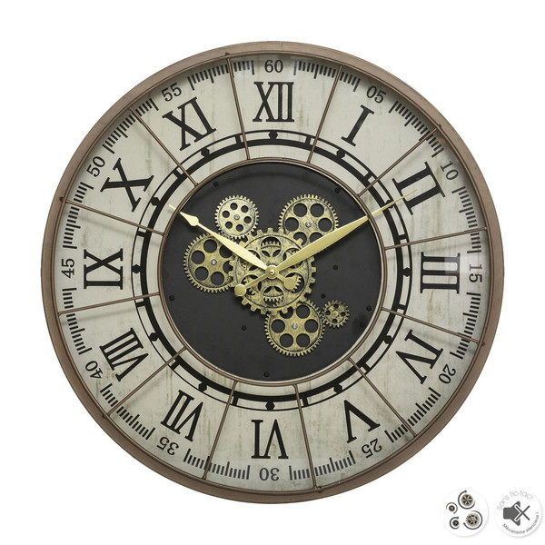 Horloge Métal Mécanique D 57 Stella marron 3S. x Home