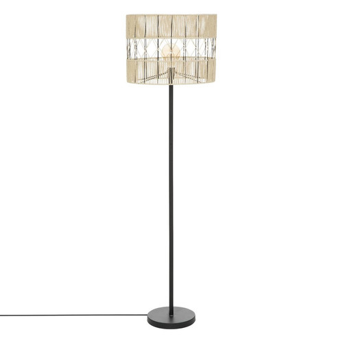 3S. x Home - Lampadaire "Cosy", métal, noir, H150 cm - Lampe Design à poser