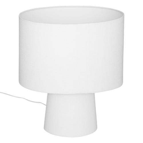 Lampe à poser design en tissu "Eira" blanc Blanc 3S. x Home Meuble & Déco