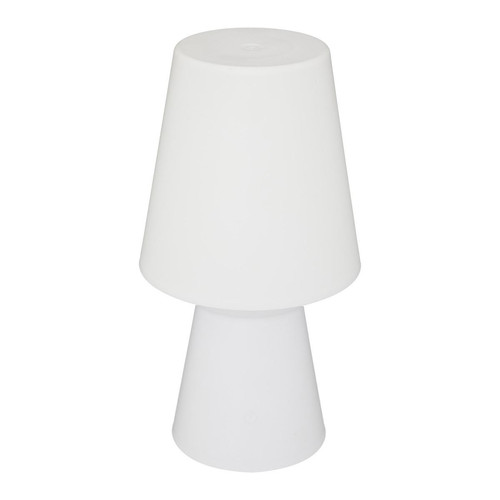 3S. x Home - Lampes à poser d'extérieur "Wiza", blanc, H32,5 cm 