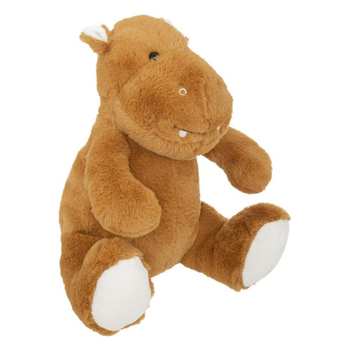 3S. x Home - Peluche enfant "Hippo", marron caramel, 28x30 cm - Jeux, jouets