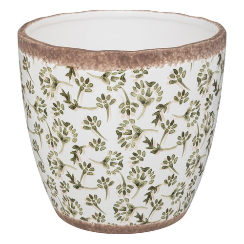 3S. x Home - Pot "Lour", céramique, blanc, D17 cm - Pots de fleurs, jardinières