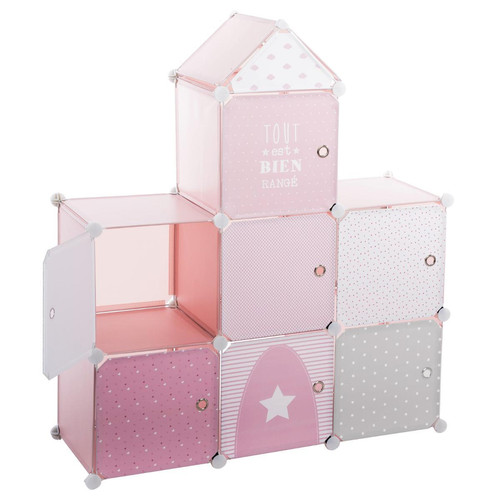 3S. x Home - Rangement château rose - Armoires et commodes design pour enfants