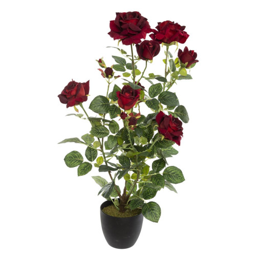 Plante décorative artificielle Rosier rouge Rouge 3S. x Home Meuble & Déco