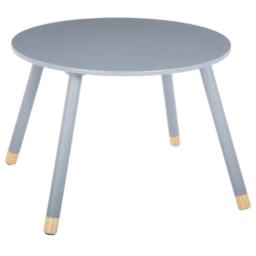 3S. x Home - Table gris "Douceur" en bois - Bureau Enfant Design